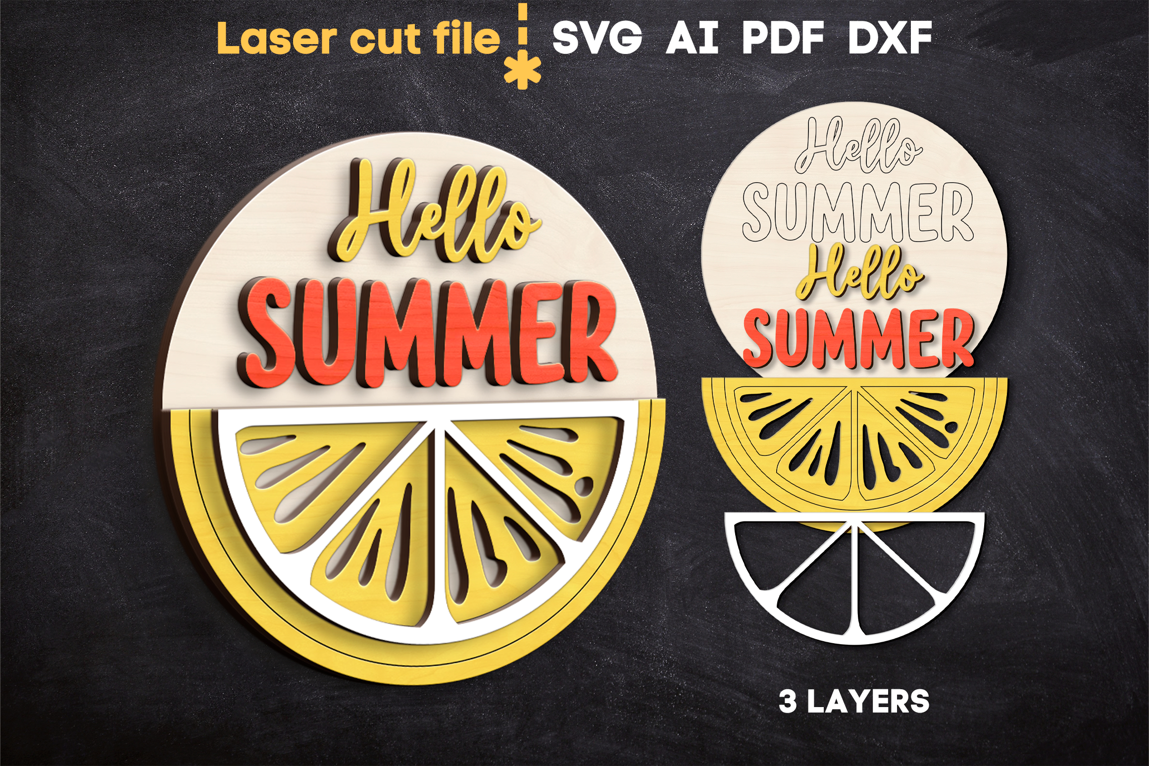 Summer Bundle SVG laser cut files for Glowforge 2