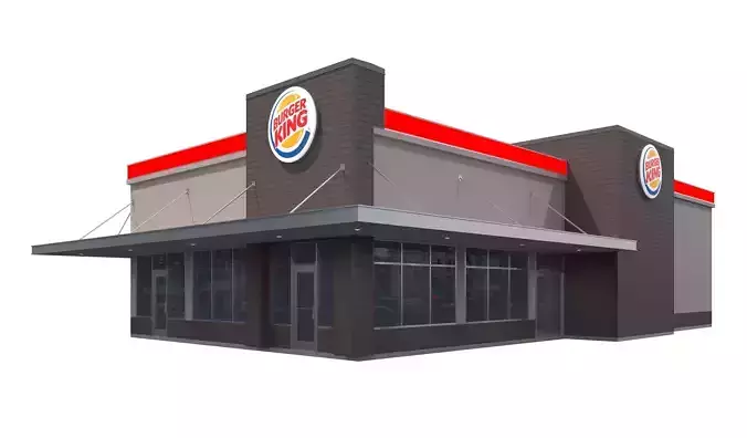 Retail-020 Burger King 3D model