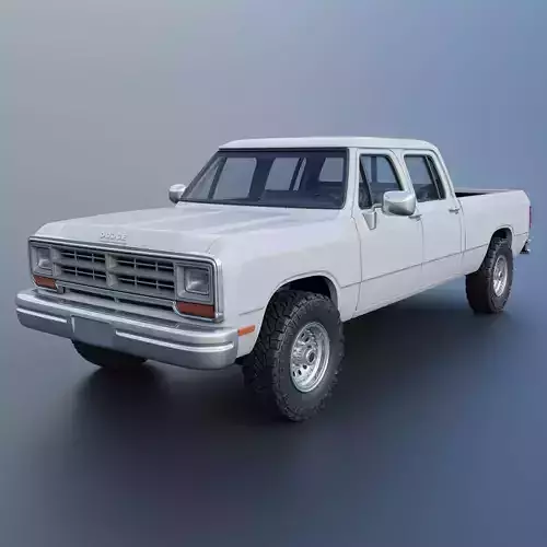 Dodge Ram W350 Crew Cab 1985 3D print model