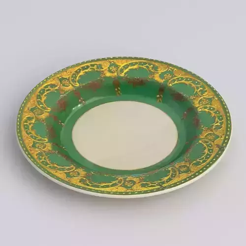 Antique and vintage plate v7 3D model