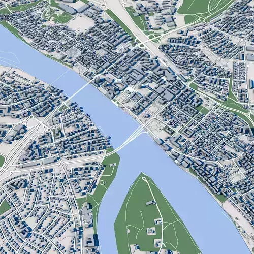 Umea City Sweden 3D model