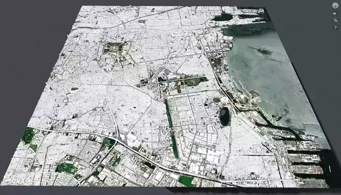 Cityscape Jakarta Indonesia 3D model