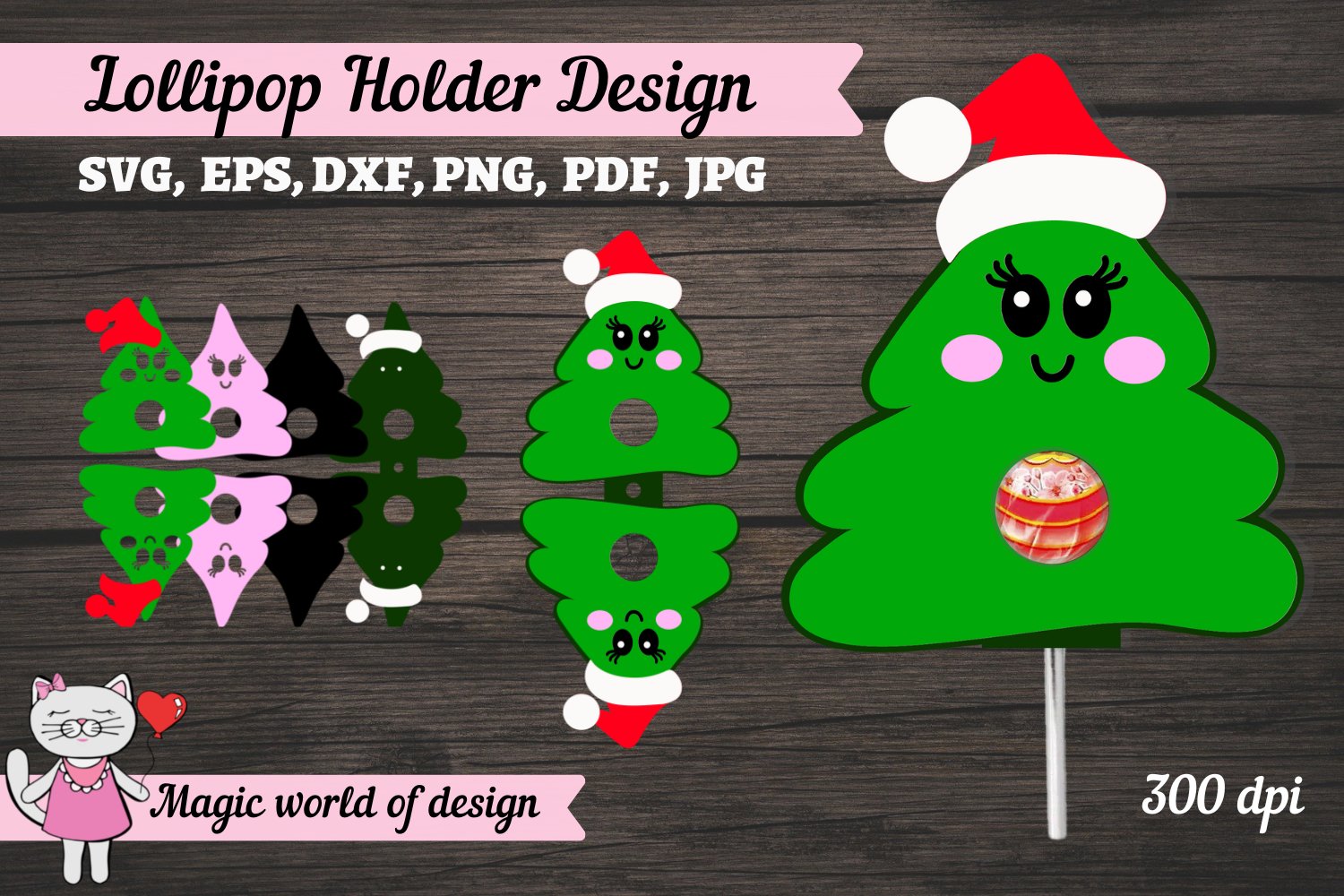 Christmas Lollipop Holder SVG Bundle , Layered paper craft 2