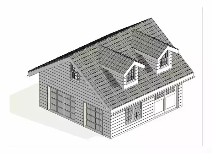 Detached Garage 3D 3D model