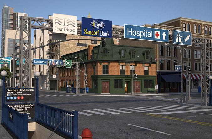 City KC1 3D model 2