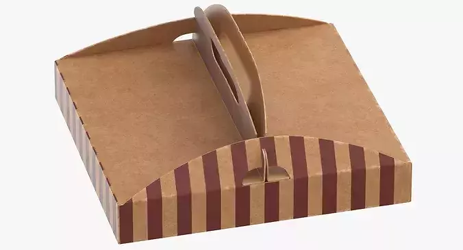 Pizza Box 01 3D model