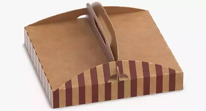 Pizza Box 01 3D model 2
