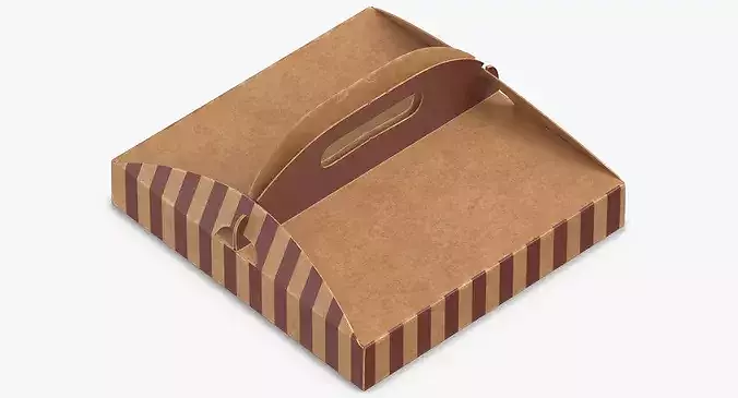 Pizza Box 01 3D model 3