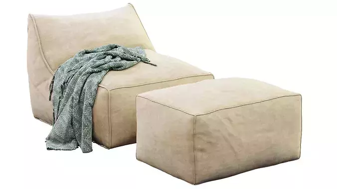 Armchair Eden By Pianca 3D model 2