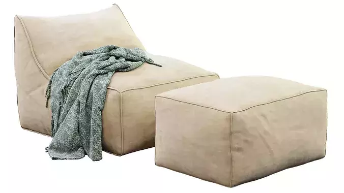 Armchair Eden By Pianca 3D model 3