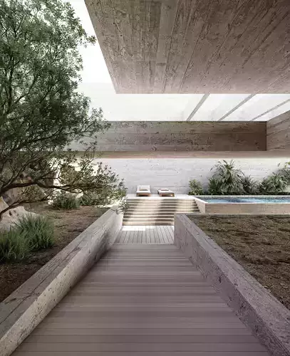 courtyard 3D model