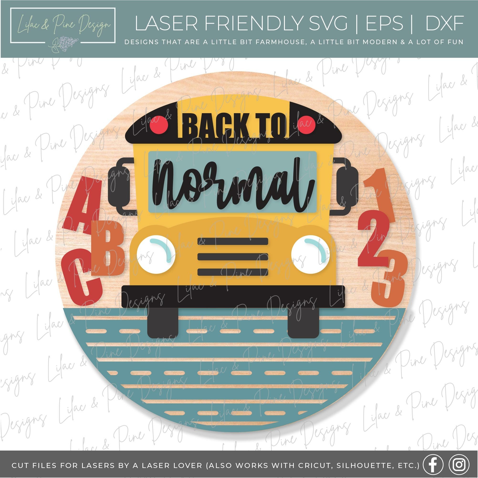 Fall Door Hanger SVG | Fall Round Sign Bundle | Glowforge 3