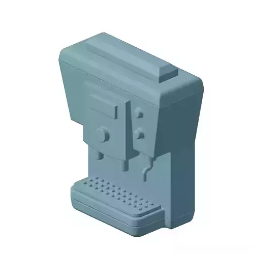 Plastic Coffee Maker Machinery Toy 3D model