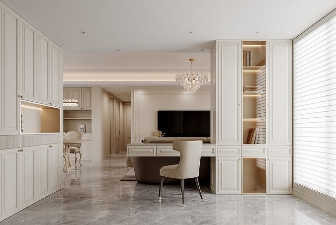 apartment interior scenes      3D model 2