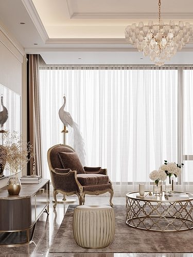 apartment interior scenes      3D model 3