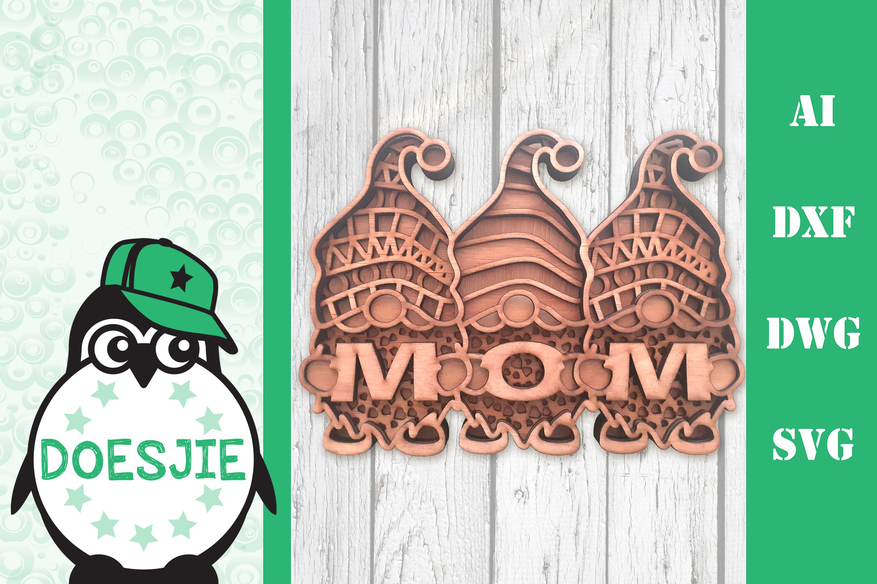 Mothers Day Bundle layered 3d svg dxf Multi layer mandala 2