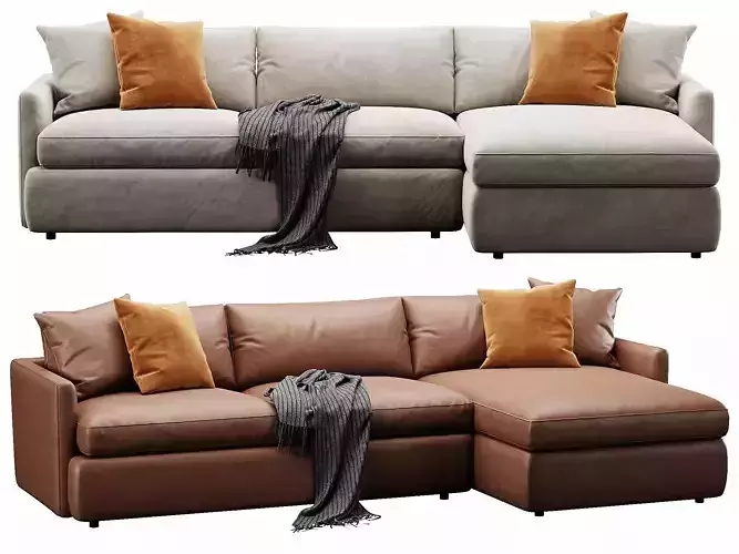 Crate and Barrel Lounge sofa 3D model