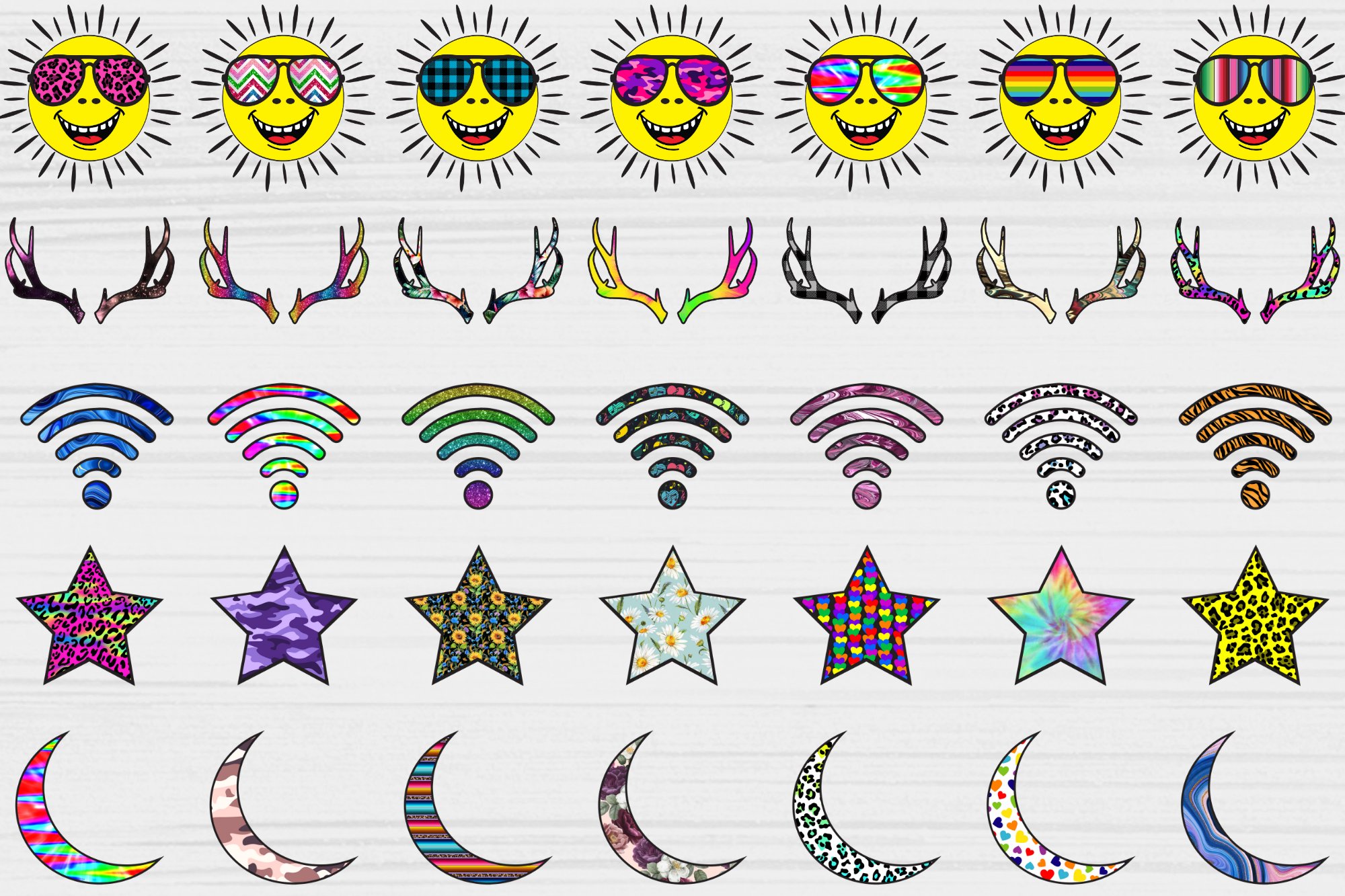 Elements Sublimation Bundle, Clip art Sublimation Designs 2