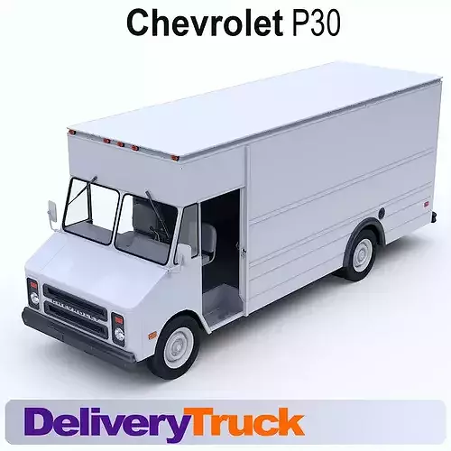 Chevrolet P30 Step Van 1991 Low-poly 3D model