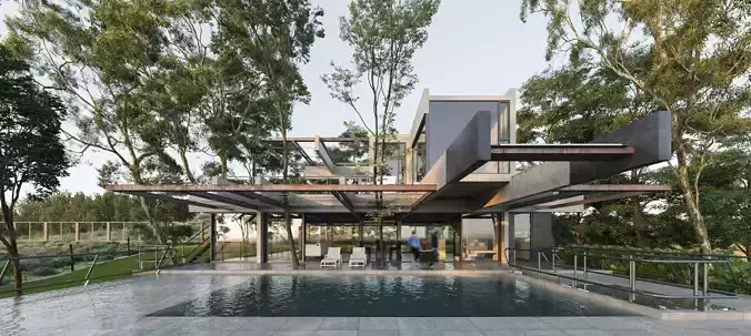Exterior Villa 3D model