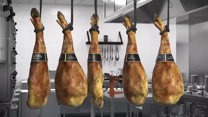 Jamonarium Iberico Ham Leg Whole 3D model 3