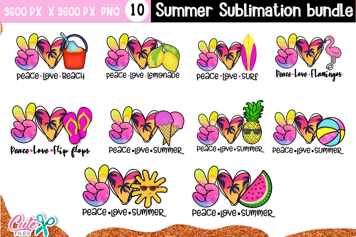 Summer Sublimation Huge Bundle|72 designs 3