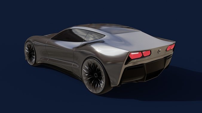 Coupe Car 3D model 3