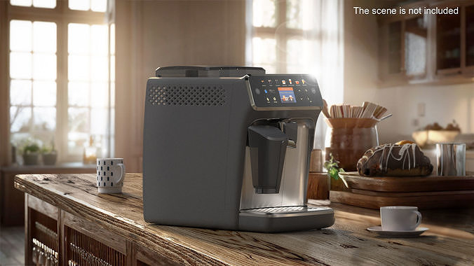 Automatic Espresso Machine Lights On 3D model