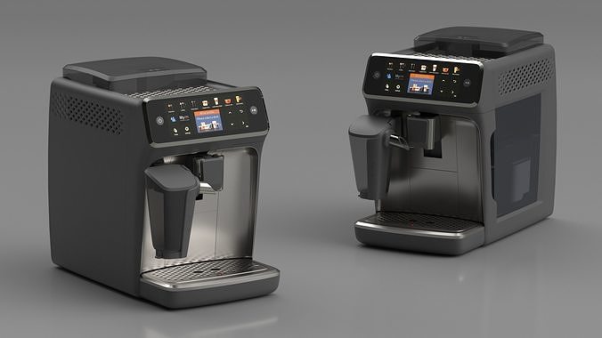 Automatic Espresso Machine Lights On 3D model 3