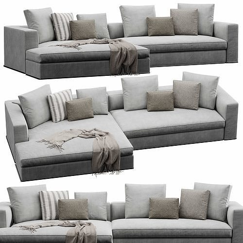 Powell Sofa 3D model 3