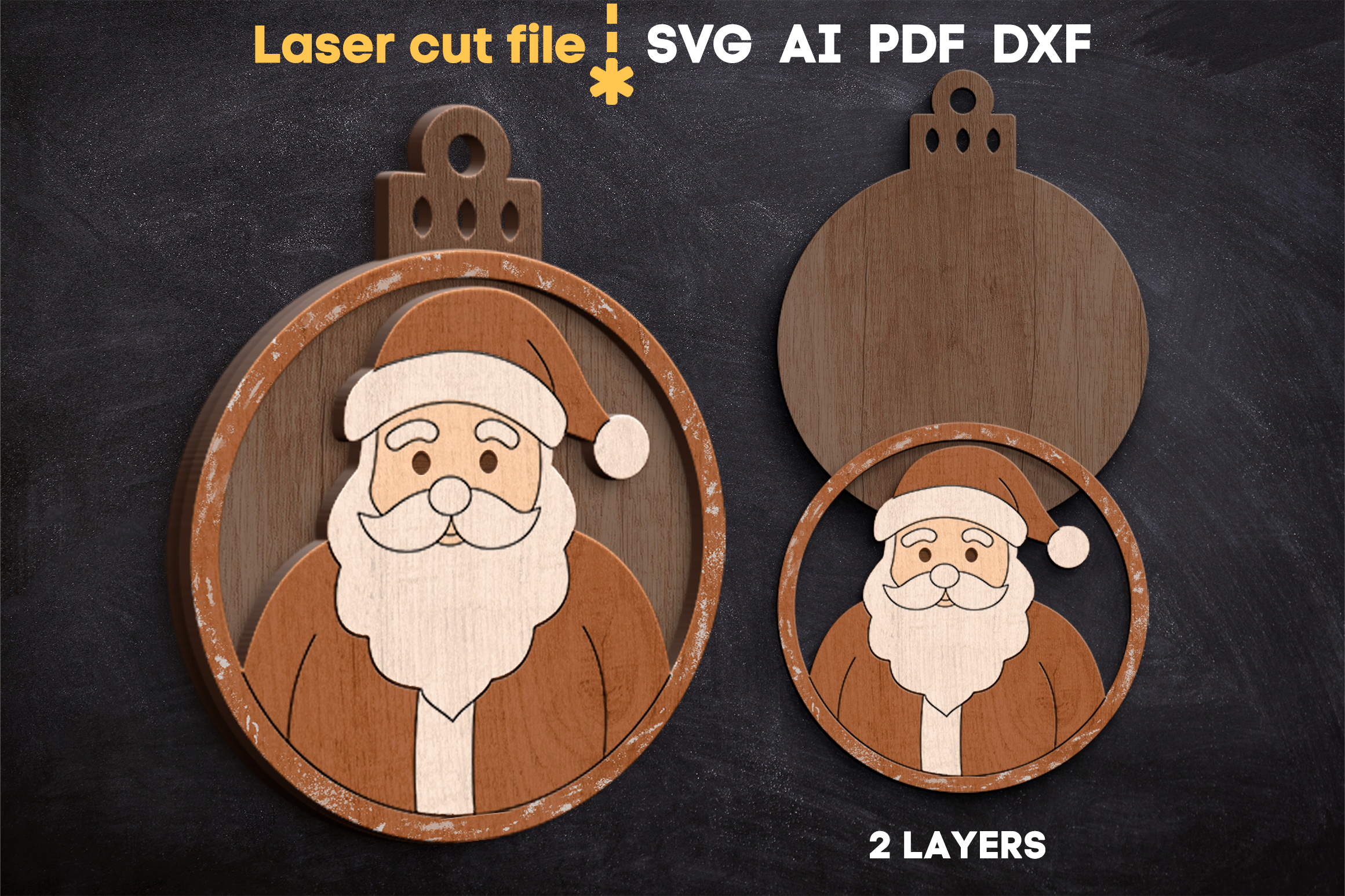 Christmas Tree Toys SVG laser cut files for Glowforge 3