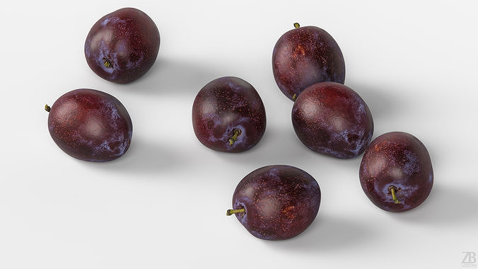 Plum  3D model 3