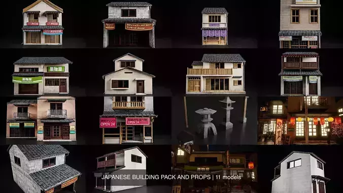 JAPANESE BUILDING PACK AND PROPS