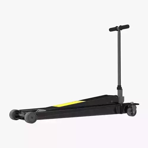 Floor Car Jack Black Low-poly 3D model