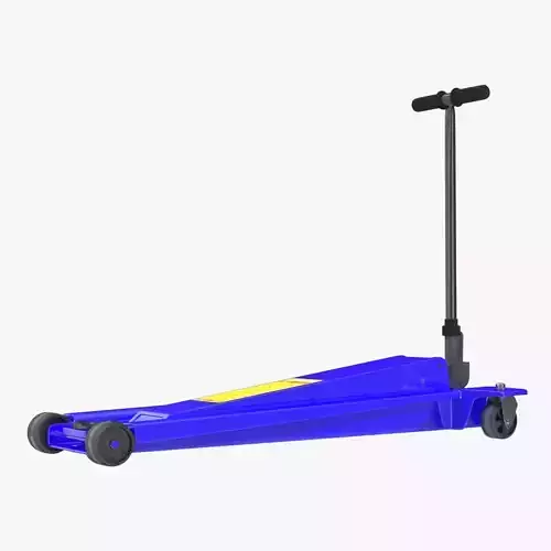Floor Car Jack Blue Low-poly 3D model