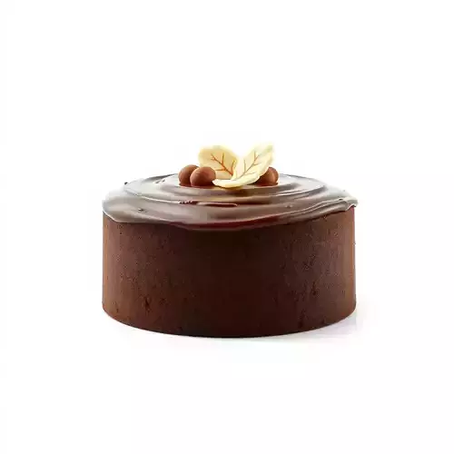 Delicious Chocolate Cake model pack Low-poly 3D model 2