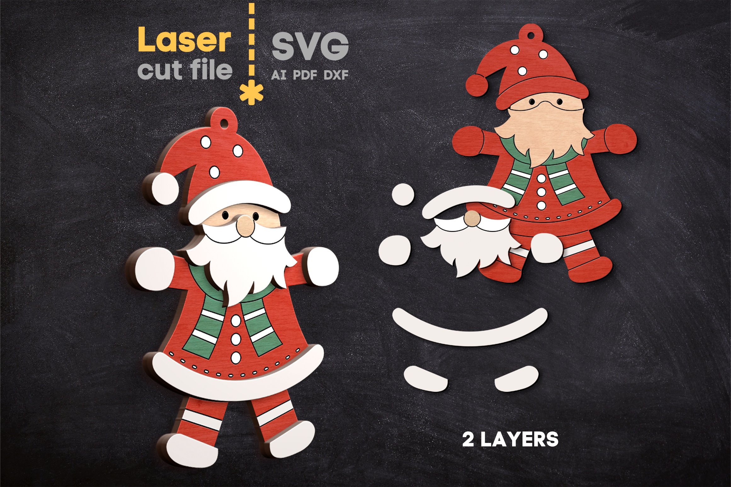 Christmas Tree Toys SVG laser cut files for Glowforge 2