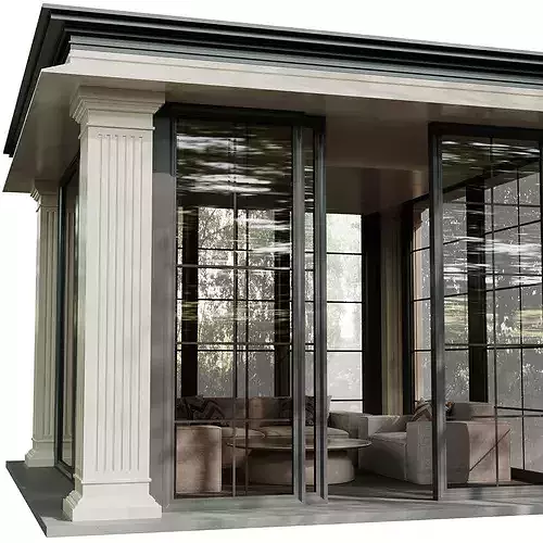 Gazebo-09 3D model 3