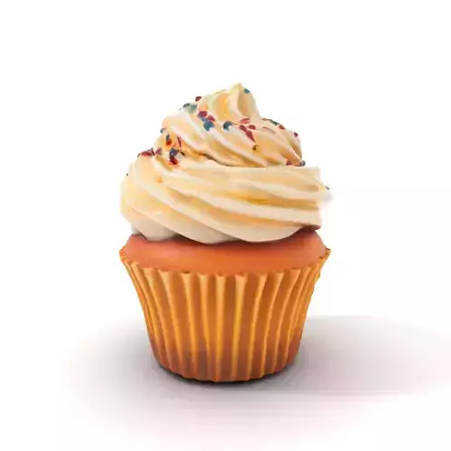 Vanilla Cupcake Delight model pack Low-poly 3D model