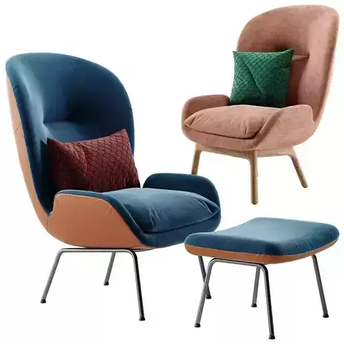 Rolf benz armchair 594 3D model