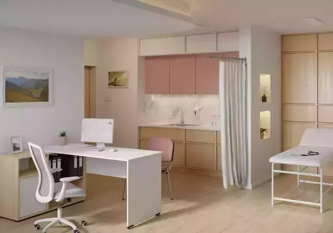 Medical office 3D model