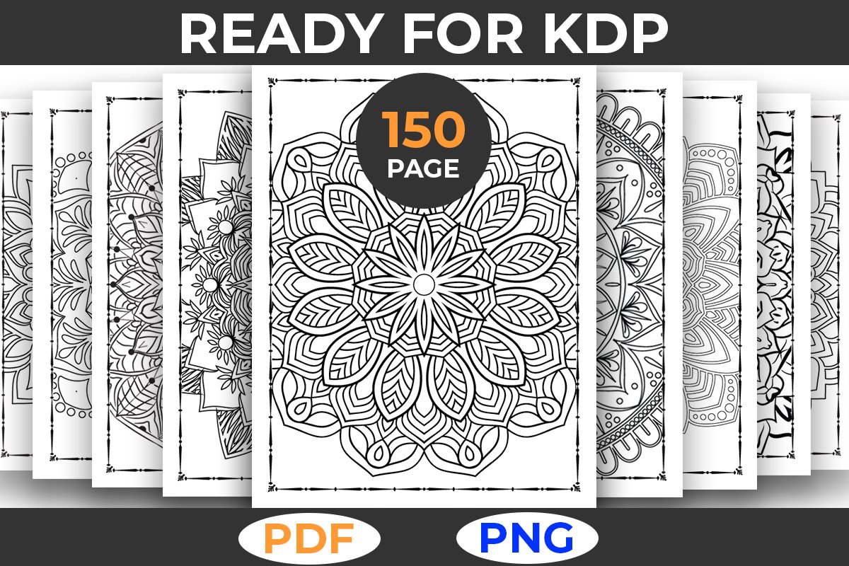 150 Mandala Coloring Page Bundle for KDP
