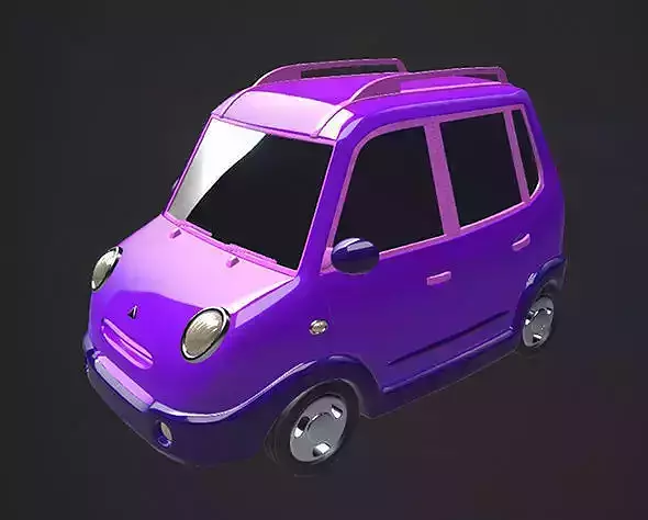 Cartoon car 3D model