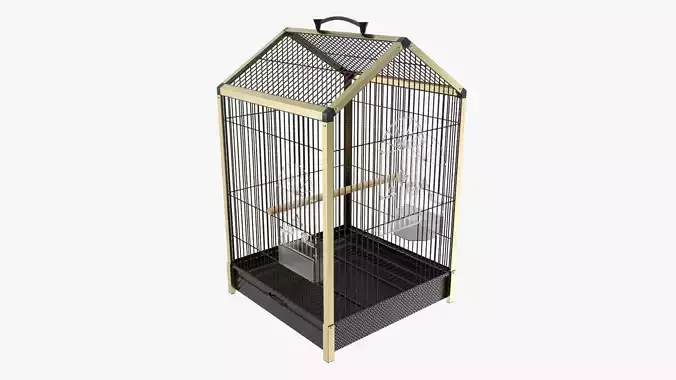Bird travel cage carrier 3D model