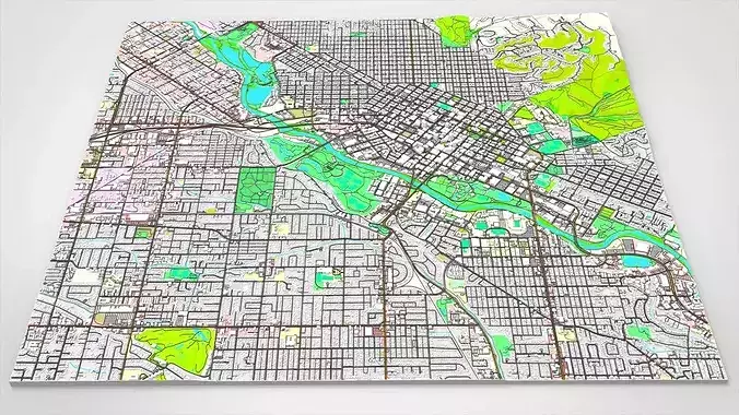 Cityscape Boise United States 3D model