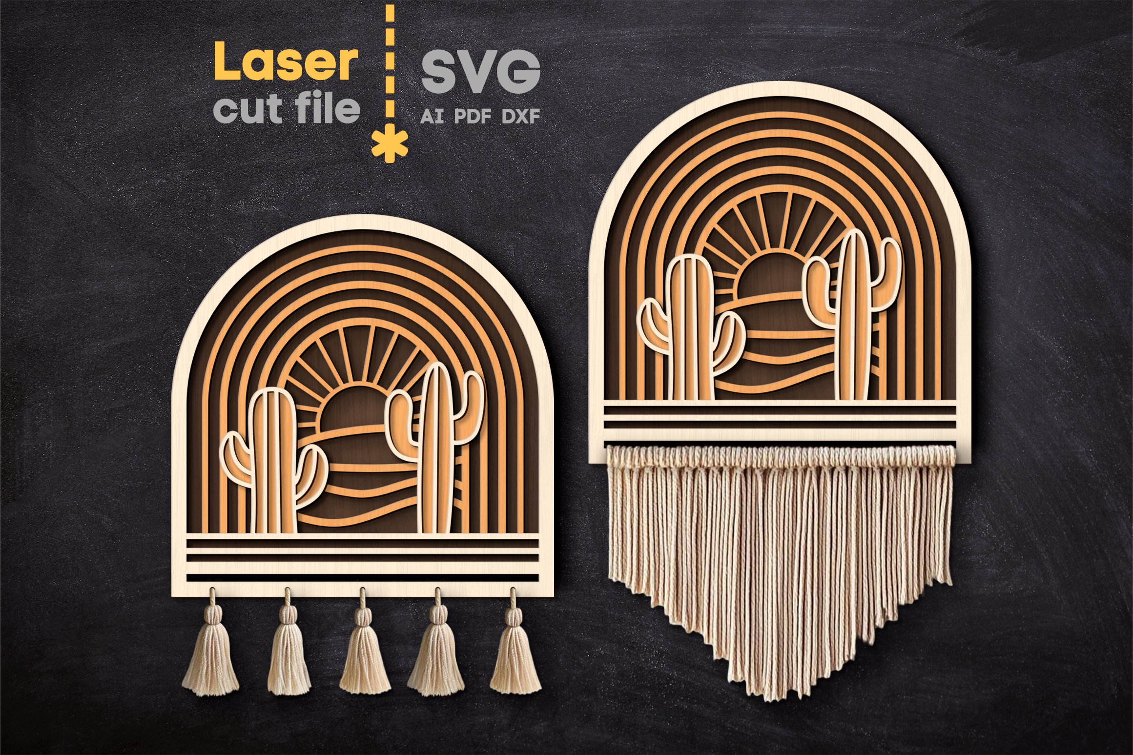 Macrame Base Bundle SVG laser cut files for Glowforge 2
