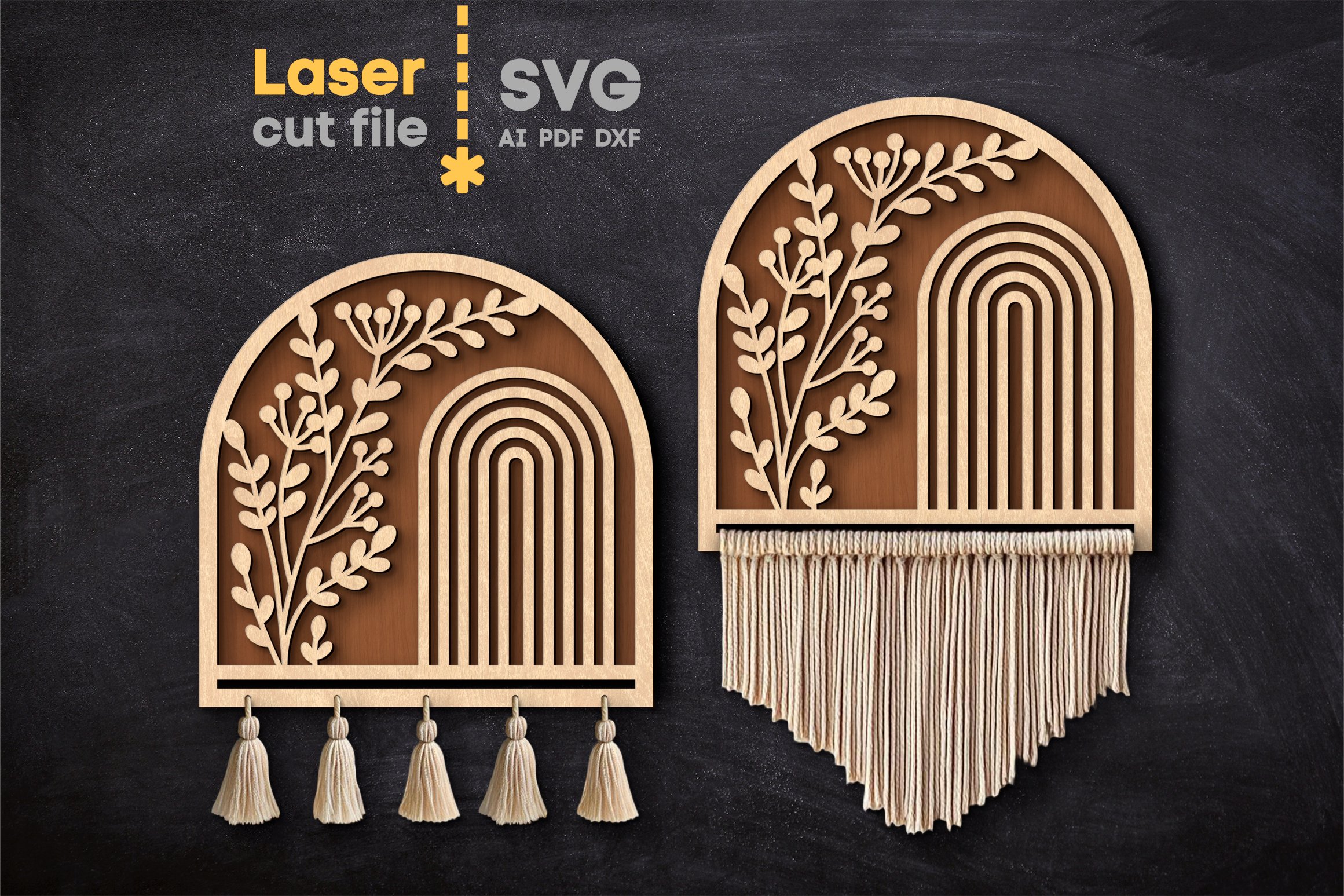 Macrame Base Bundle SVG laser cut files for Glowforge 3
