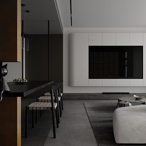 Apartment interior scenes         3D model 2