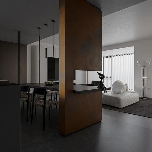 Apartment interior scenes         3D model 3