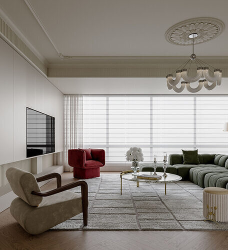 Apartment interior scenes     3D model 3